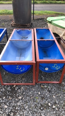 2 x 2 barrell cattle feed troughs