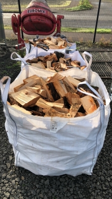 3 tote bags of firewood