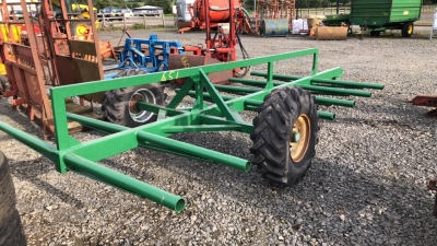 6 x round bale trailer