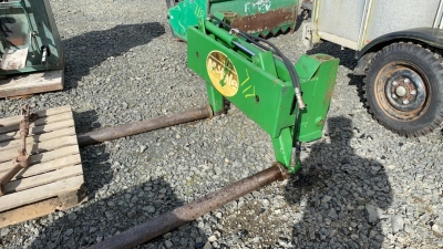 McHale round bale lifter, pin & cone brackets