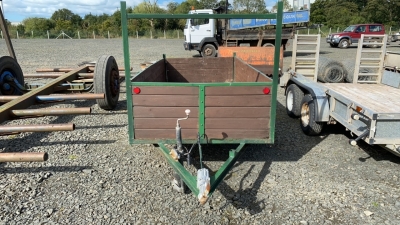 10x4.6 twin axel trailer lights & loader rack