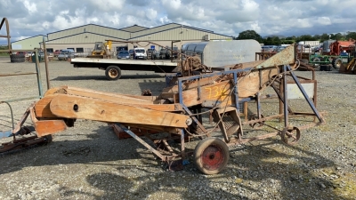 Cook potato sorter complete with variable speed pulley