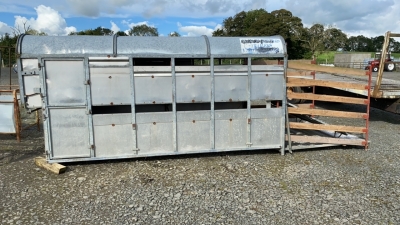 Graham edwards 12x66 de mountable cattle & sheep body complete with decks and gates