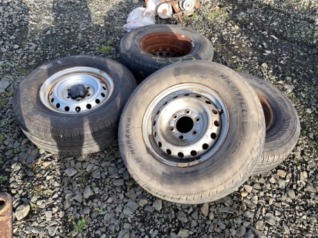 4 transit wheels & tyres 255x70x16