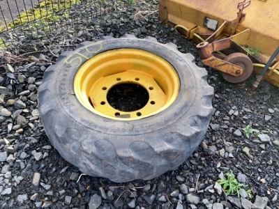 18" front tyre+rim for digger/handler