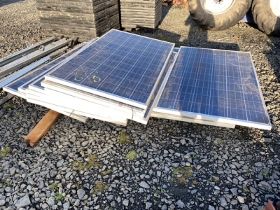 15 solar panels with brackets