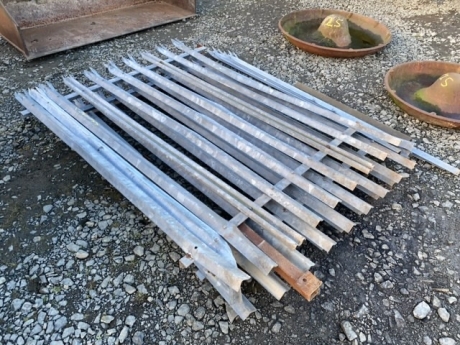 3 steel fence section