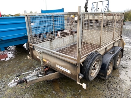 Ifor Williams 10ft x 6 trailer with mesh sides suit sheep and quad etc. Lights all working.