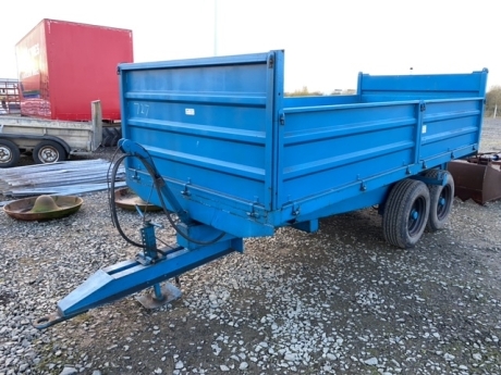 13ftx6ft double axle tipping trailer all working lights etc