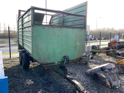 Fraser tandem axle silage trailer 12ft x 7ft lights working