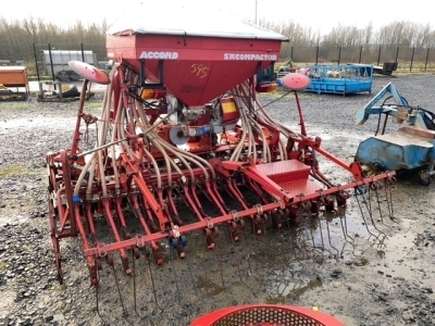 Kuhn accord power harrow seed drill combined, shaft + control box in store