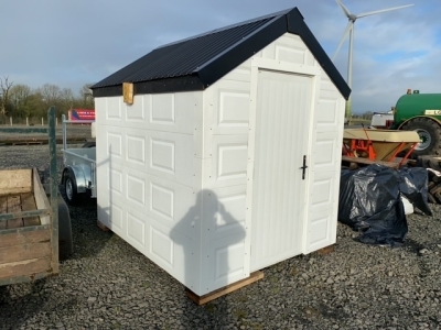 8ft x 7ft totally insulated new store house with no floor, key in office