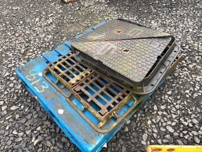 1 Manhole Lid, 5 Water Crates