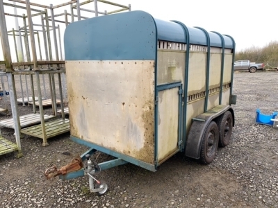 10x5'6 Ifor Williams Blue Top Cattle Trailer, Lights Working