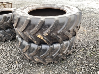 2 x 480-70 x34 Goodyear rear tractor tyres