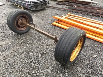 5 stud axle with wheels