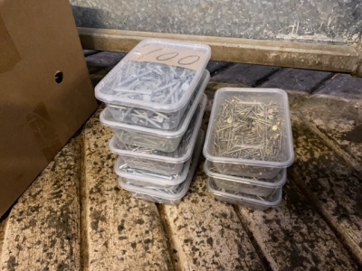 4 trays of nails + 3 trays of screws