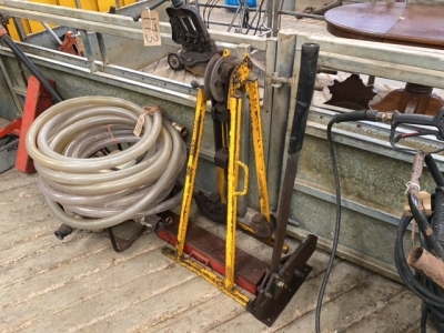 Pipe Vice & Bender With Dies & Gillotine
