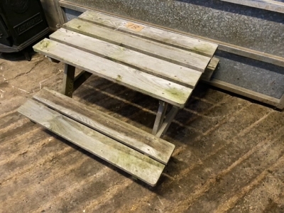 Childrens outside picnic table