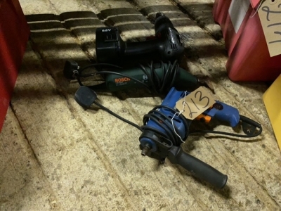 3 Power Tools, Drill Bosch Scrapper etc working