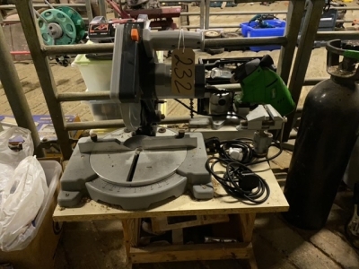 Circular Saw on bench & vice