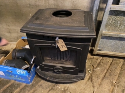 Wood burning stove, gabriel 6kw with back boiler