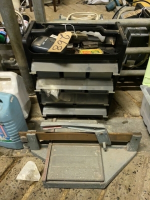 Small plastic tool stand