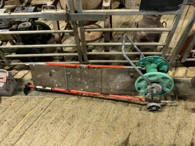 Hose reel, garden hose + ramp