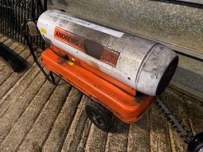Andrews space heater, working