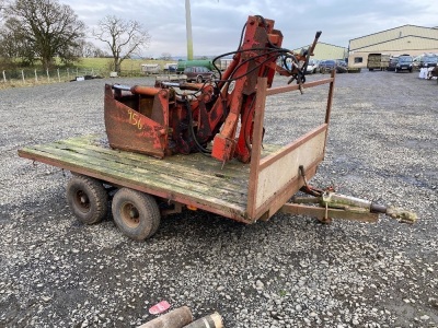 10ft x 6ft6 flat bed wood floored Ifor Williams trailer