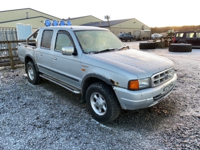 Ford Ranger 2001, 143,000 miles, mot expired Sept 2020, 4 wheel drive & difflock all working, tax book to follow