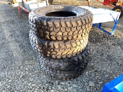 4 x 2.35 - 85 - R16 Kapsen tyres for Hilux pickup