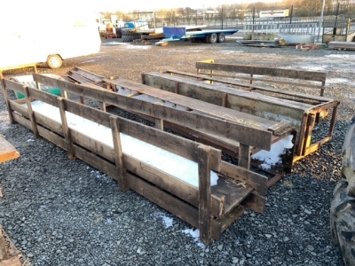 3 troughs and 1 walkway for sheep