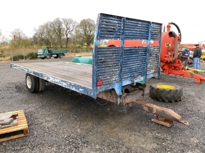 18x8ft flat trailer single axle