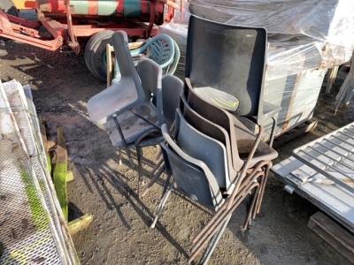 13 x chairs various types