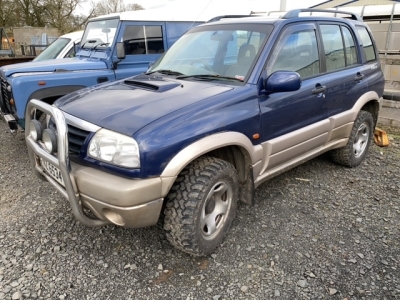 Suzuki Vaita 20TDI Jeep, Blue, 2003, with mud train tyres, timing belt replaced, RNZ 6534