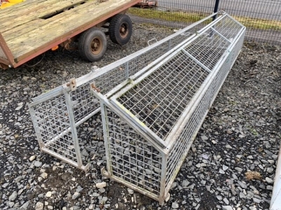 2 x galvanised hay racks