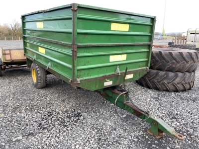 10 x 6 Fraser trailer with grain side, back door and extension, lights working