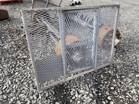 Galvanised back door shedding gate incorporated