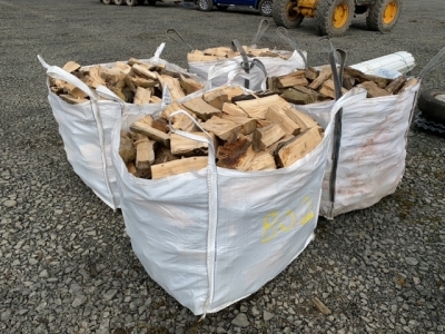 4 x tote bags of firewood