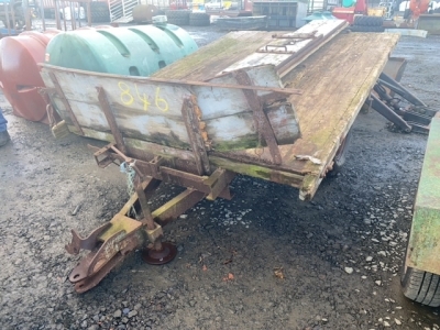 Wooden vintage tipping trailer