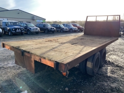 20 x 8ft flat trailer twin axle