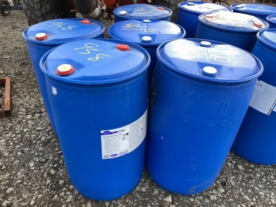 5 x blue 200L barrels