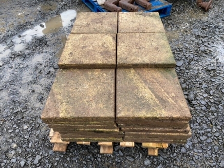 11.5 square metres of coloured paving tiles