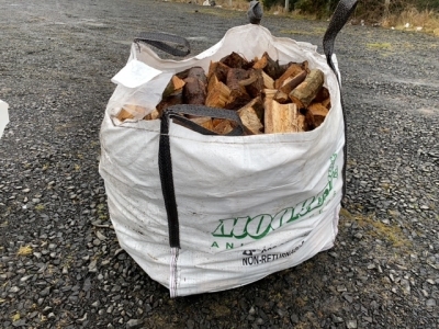 Tote bag of firewood