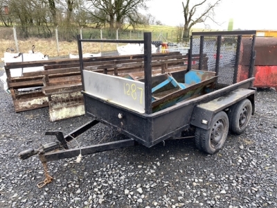 Tandem axle car trailer