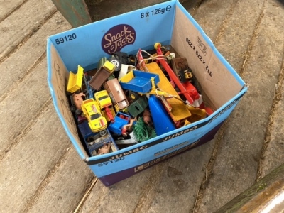 Box lot of Children's Toys, Farm animals etc