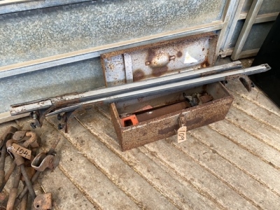 Job lot of Tool box & Contents & Roof Rack