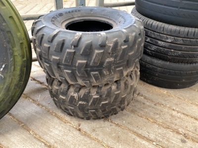 2 Quad Bike Tyres 22x10x9