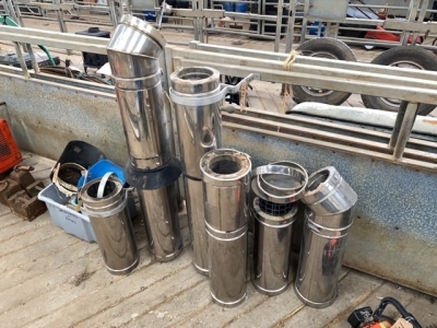 Set of Flu Pipes for Wood Burner